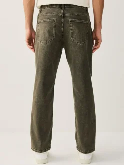 Next Black/Brown Single Straight Fit Classic Stretch Jeans^ Jeans|Jeans