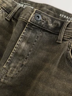 Next Black/Brown Single Straight Fit Classic Stretch Jeans^ Jeans|Jeans