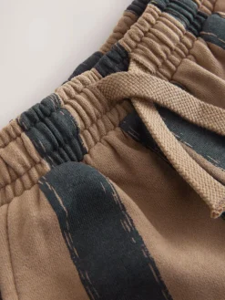 Hot Next Black/Brown Single Wide Leg Jersey Joggers (3mths-7yrs)