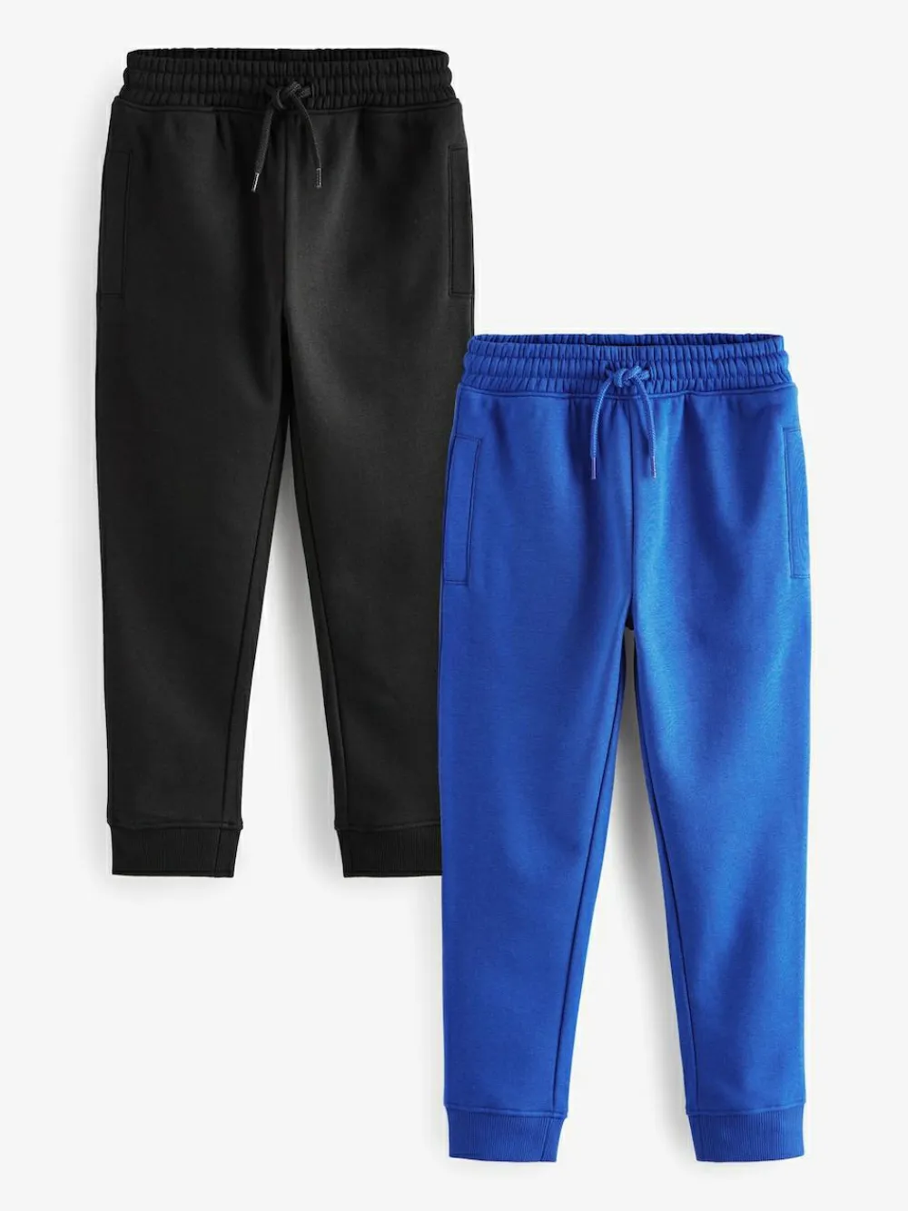Next Black/Cobalt Blue Slim Fit Joggers 2 Pack (3-16yrs)^BOY Joggers|Sweat Pants