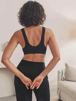 Next Black/Cream Seamless Non Wire Nursing Ultimate Comfort Bras 2 Pack^Women Bras|All Lingerie