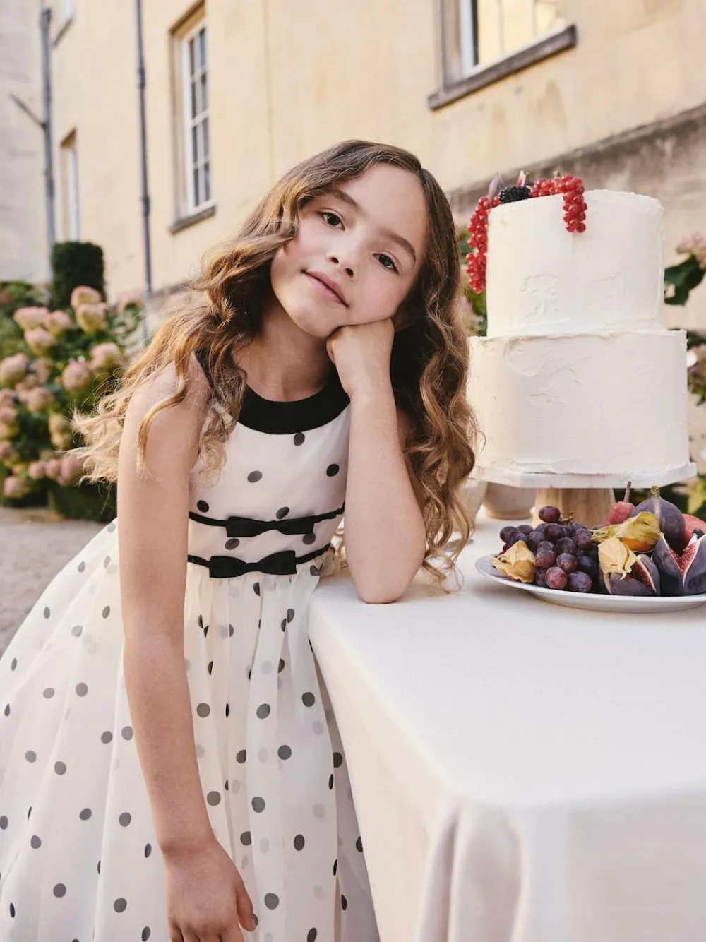 Discount Next Black/Cream Spot Sleeveless Occasion Dress (3-16yrs)