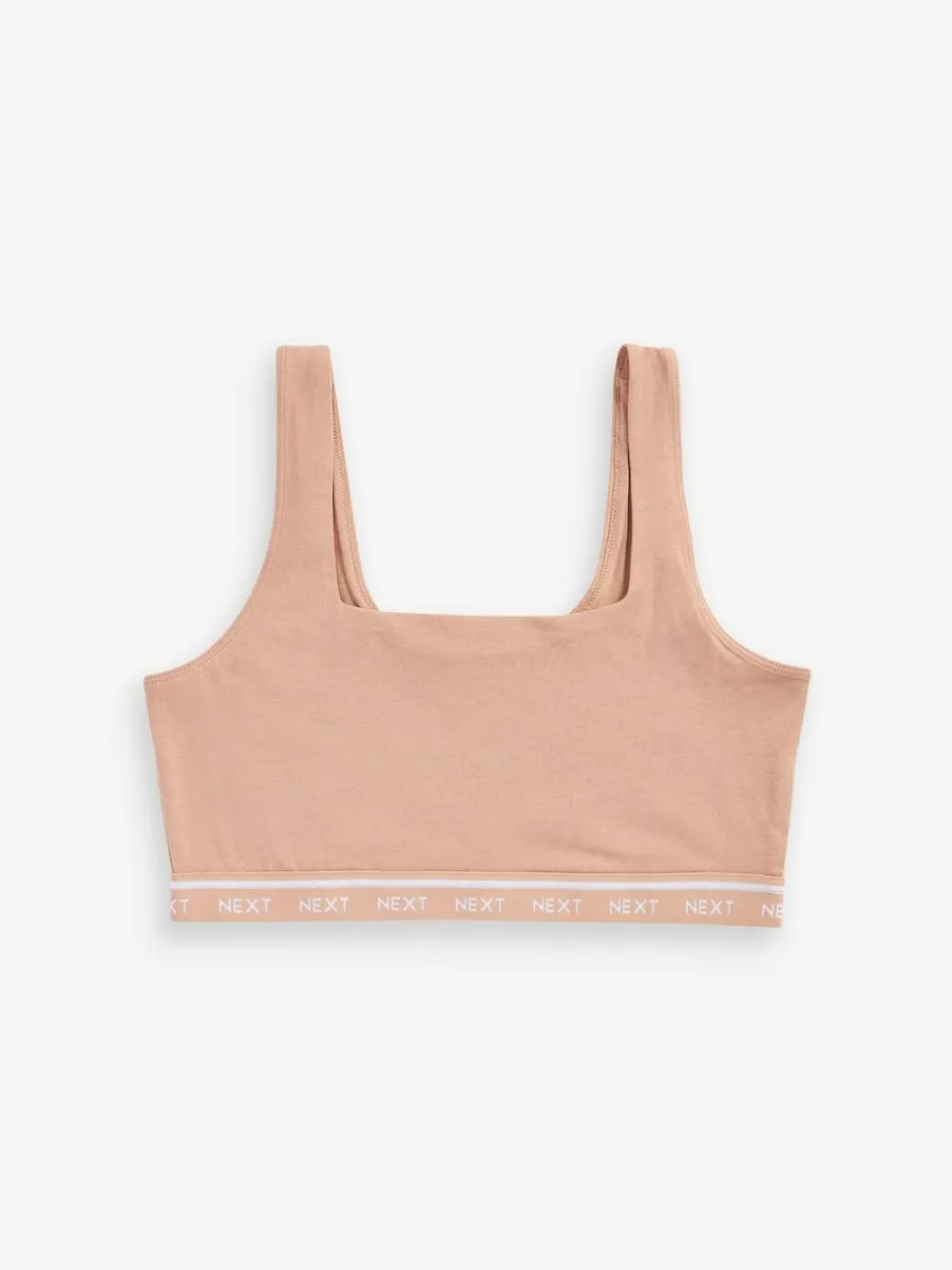 Clearance Next 3 Pack Ultimate Comfort Crop Tops Black/Cream/Praline Nude