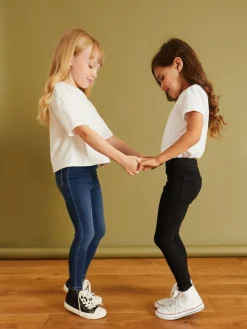 Online Next Elasticated Waist Jeggings 2 Pack (3-16yrs) Black/Dark Denim