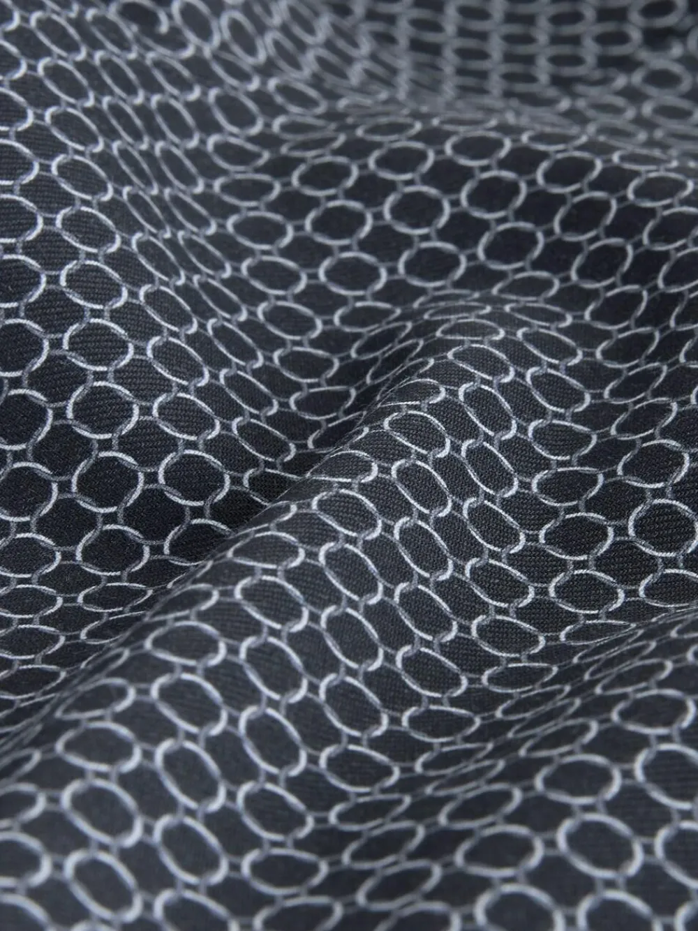 Outlet Next Regular Fit Long Sleeve Print Shirt Black/Gold Link