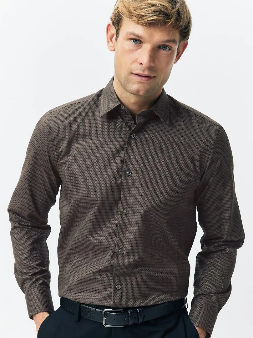 Best Next Black/Gold Regular Fit Smart Trimmed Long Sleeve Party Shirt