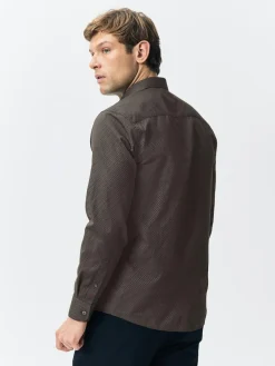 Best Next Black/Gold Regular Fit Smart Trimmed Long Sleeve Party Shirt