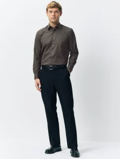 Best Next Black/Gold Regular Fit Smart Trimmed Long Sleeve Party Shirt