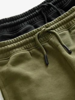 Next Slim Fit Cargo Joggers 2 Pack (3-16yrs) Black/Green