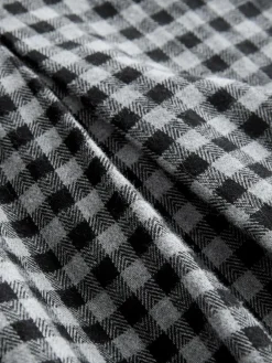 Clearance Next Black/Grey Gingham Midi Kilt Skirt