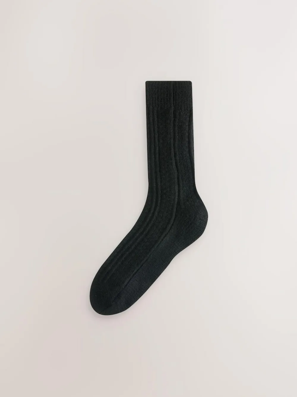 Discount Next Black/Grey Heavyweight Thermal Cable Socks 2 Pack