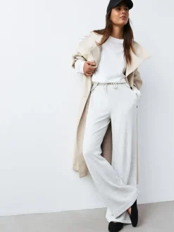 Next Black/Grey Jersey Wide Leg Joggers 2 Pack^Women Loungewear|Leggings & Sweatpants