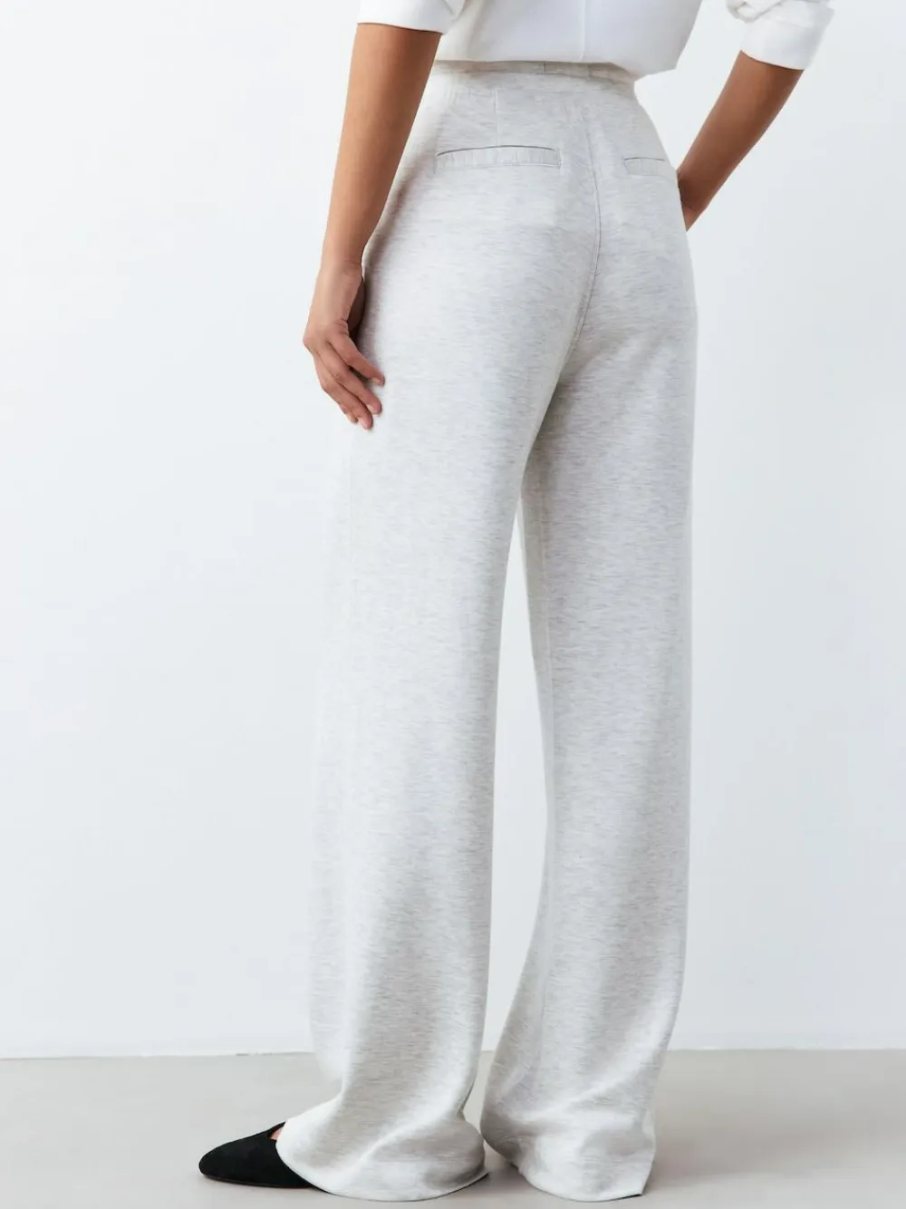 Next Black/Grey Jersey Wide Leg Joggers 2 Pack^Women Loungewear|Leggings & Sweatpants