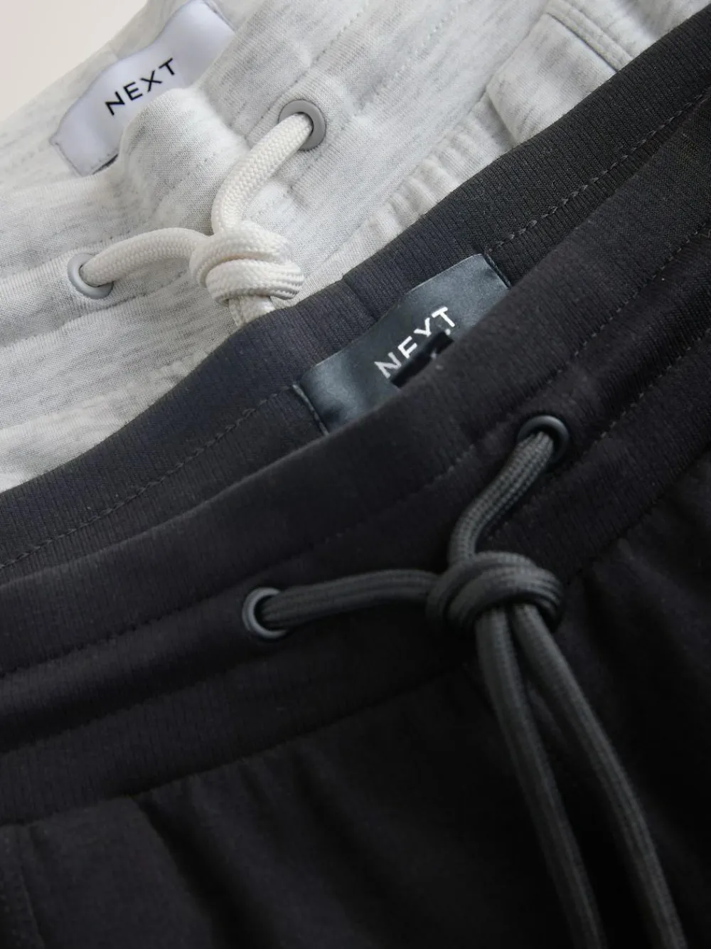 Next Black/Grey Jersey Wide Leg Joggers 2 Pack^Women Loungewear|Leggings & Sweatpants