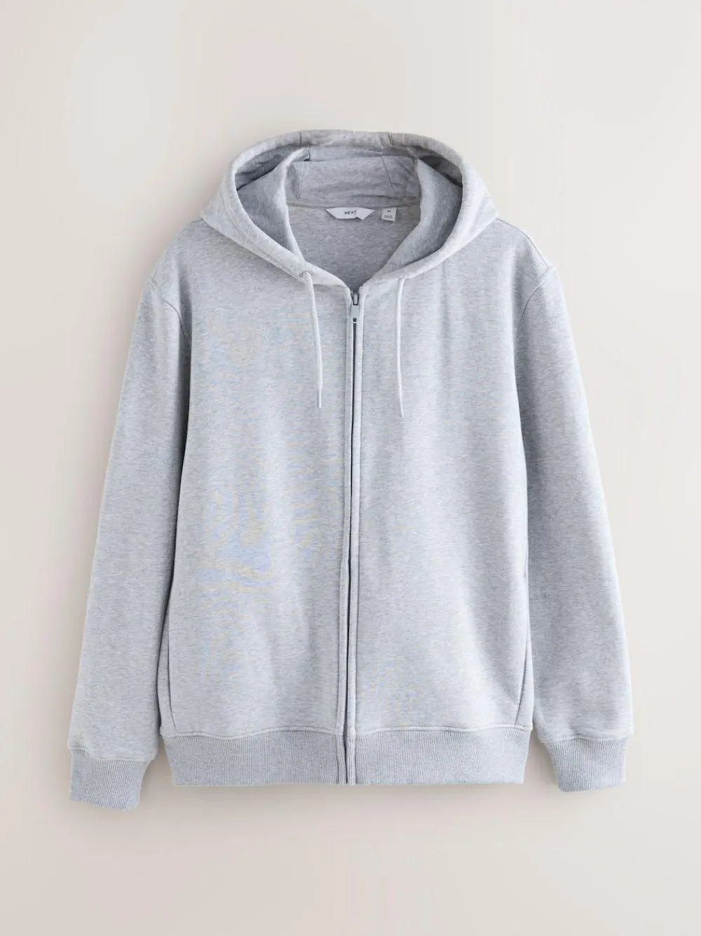 Best Next Black/Grey Marl Cotton Rich Heavyweight Jersey Full Zip Hoodies 2 Pack