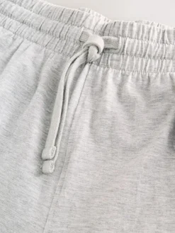 Best Next Short Sleeve Jersey Pyjamas Set Black/Grey Marl