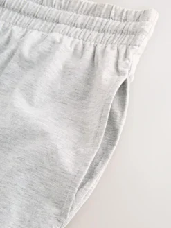 Best Next Short Sleeve Jersey Pyjamas Set Black/Grey Marl