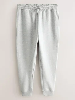 Outlet Next Slim Fit Brushback Heavyweight 2 Pack Joggers Black/Grey Marl