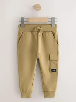 Next Skinny Fit Joggers 5 Pack (3mths-7yrs) Black/Grey Marl/Tan Brown