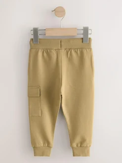 Next Skinny Fit Joggers 5 Pack (3mths-7yrs) Black/Grey Marl/Tan Brown