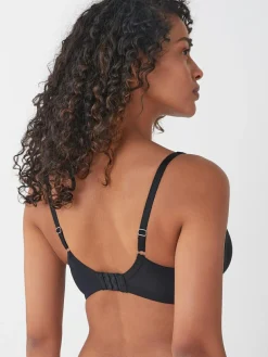 Discount Next Non Pad Full Cup DD+ Cotton Blend Ultimate Comfort Bras 3 Pack Black/Grey Marl/White