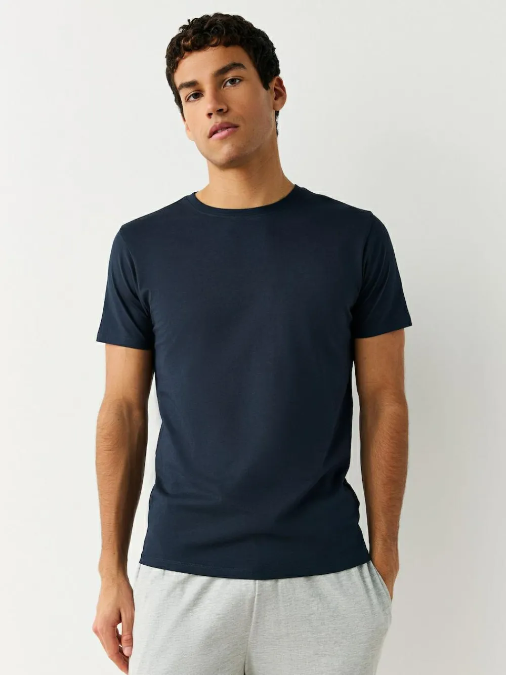 Next Slim Fit 100% Cotton Layering T-Shirts 5 Pack^ Loungewear