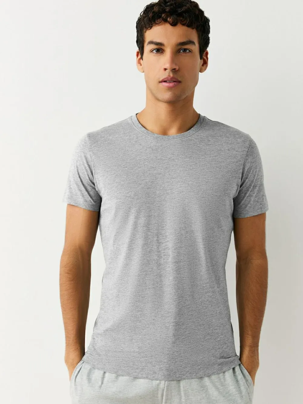 Next Slim Fit 100% Cotton Layering T-Shirts 5 Pack^ Loungewear