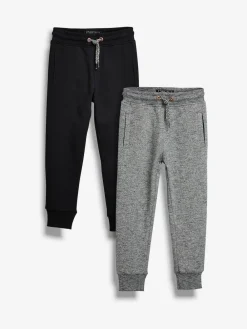 Next Black/Grey Slim Fit Joggers 2 Pack (3-16yrs)^BOY Joggers|Sweat Pants