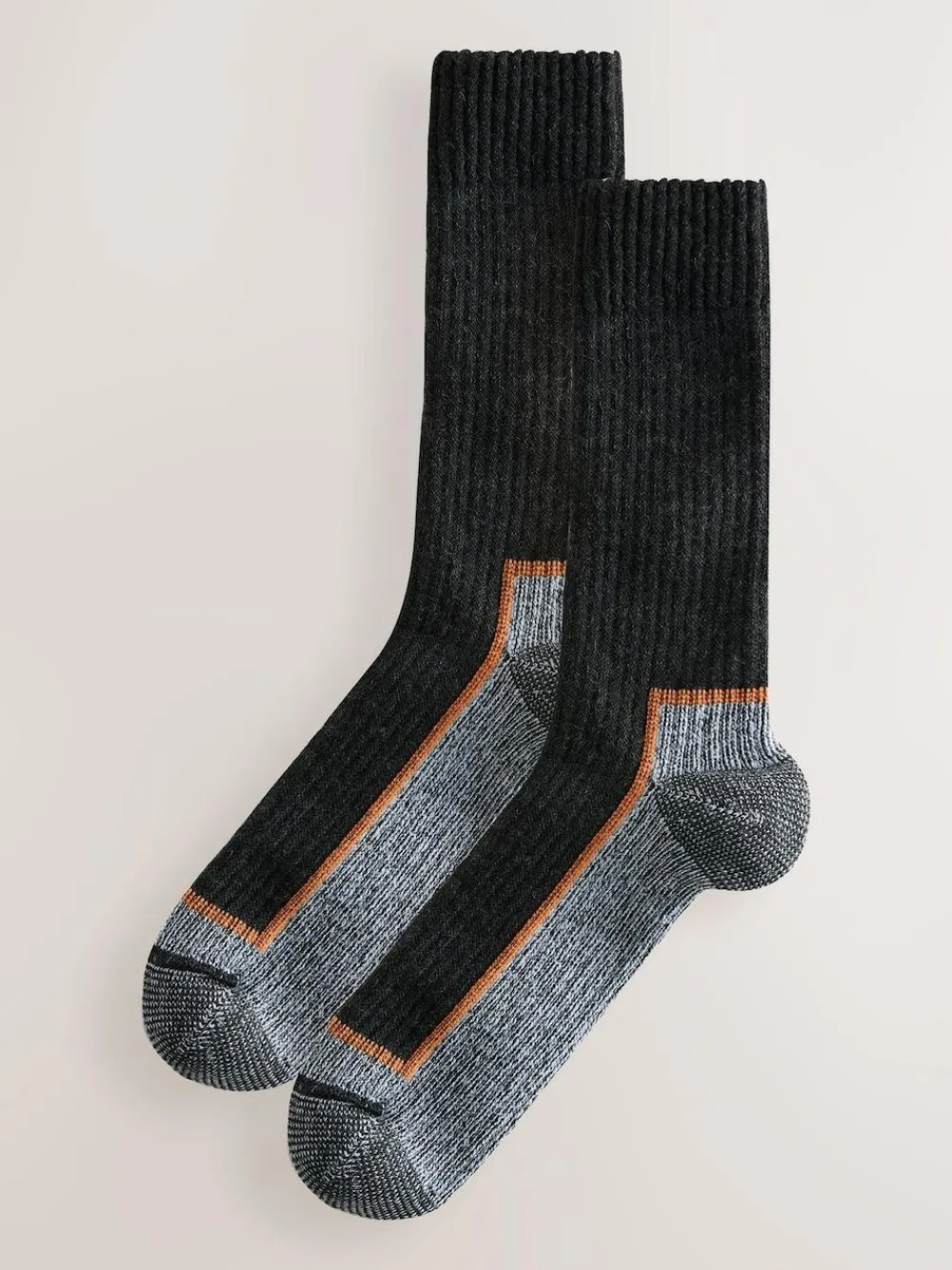 Online Next Black/Grey Thermal Workwear Socks 2 Pack