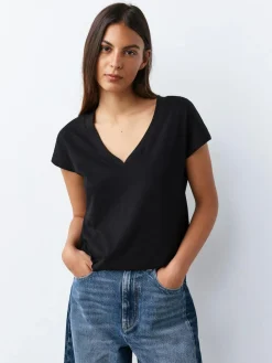 New Next Black/Grey/Pink Cap Sleeve T-Shirts 7 Pack