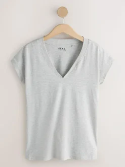 New Next Black/Grey/Pink Cap Sleeve T-Shirts 7 Pack