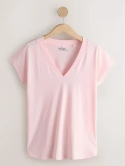 New Next Black/Grey/Pink Cap Sleeve T-Shirts 7 Pack
