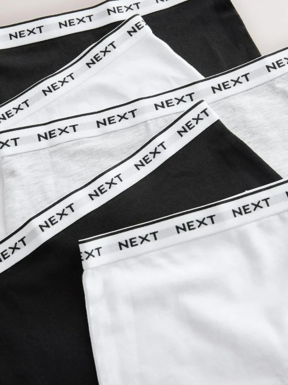 Next Black/Grey/White Short Briefs 5 Pack (2-16yrs)^ Underwear