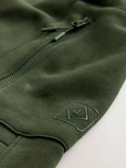 New Next Slim Fit Utility Brushback Heavyweight 2 Pack Cargo Joggers Black/Khaki Green