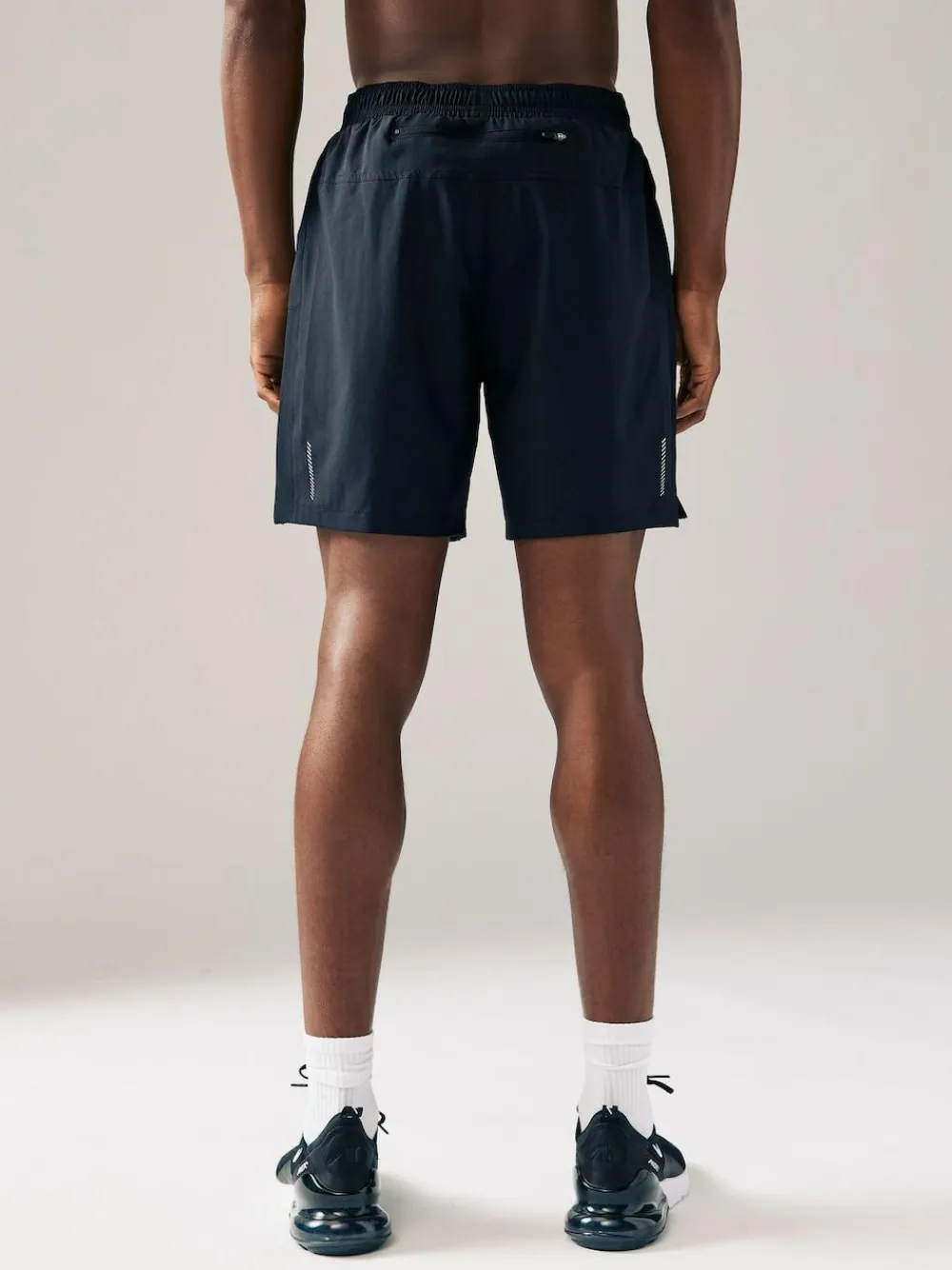 Best Next 7 Inch Active Gym Sports Shorts 2 Pack Black/Navy Blue