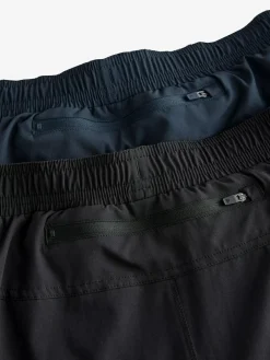 Best Next 7 Inch Active Gym Sports Shorts 2 Pack Black/Navy Blue