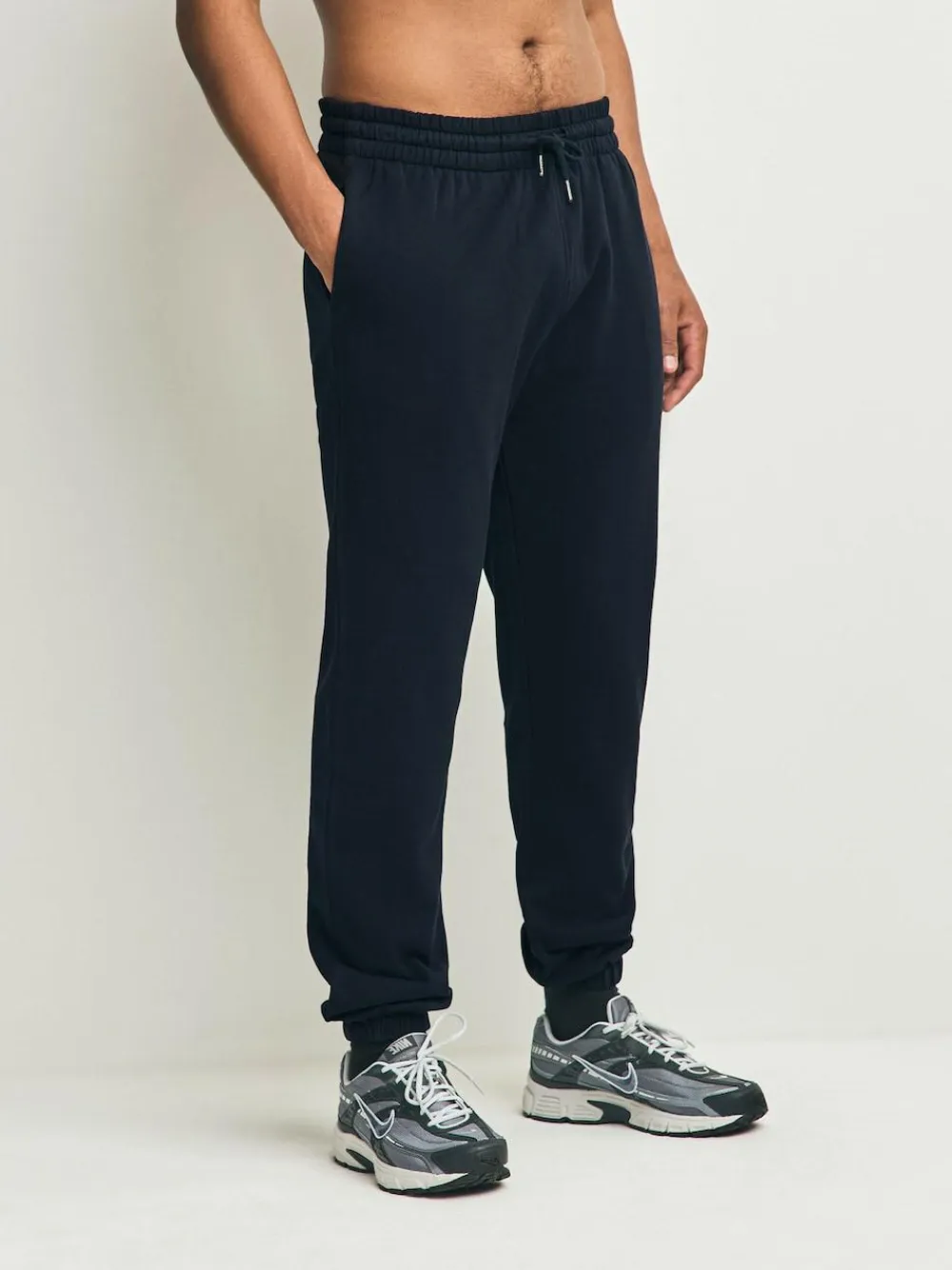 Best Next Black/Navy Blue Cuffed Brushback Heavyweight Open 2 Pack Joggers