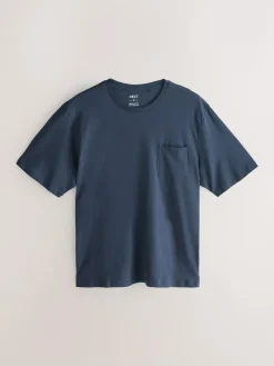 Clearance Next Black/Navy Blue Jersey Check Short Sleeve Pyjamas Set 3 Pack