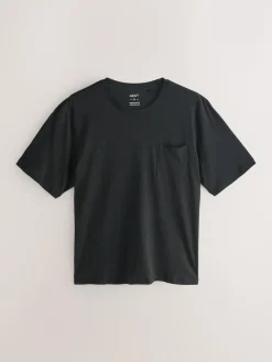 Clearance Next Black/Navy Blue Jersey Check Short Sleeve Pyjamas Set 3 Pack