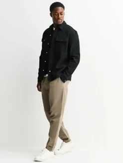 Sale Next Jersey Twill Popper Shackets 2 Pack Black/Navy Blue