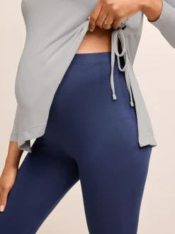 Clearance Next Black/Navy Blue Maternity Essential Leggings 2 Pack