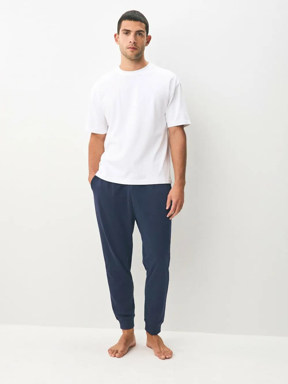 Next Cuffed Loopback Soft Touch 2 Pack Open Joggers^ Pyjamas
