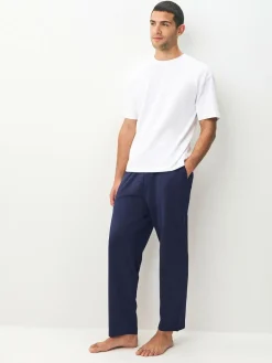 Hot Next Open Loopback Soft Touch 2 Pack Open Joggers Black/Navy