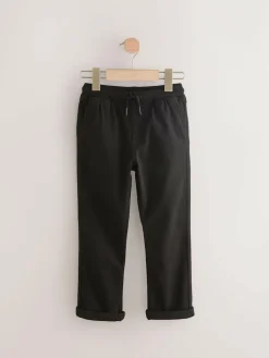Next Black/Navy Rib Waist Pull-On Trousers 2 Pack (3-16yrs)^BOY Joggers|Pants & Chinos
