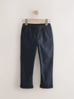 Next Black/Navy Rib Waist Pull-On Trousers 2 Pack (3-16yrs)^BOY Joggers|Pants & Chinos