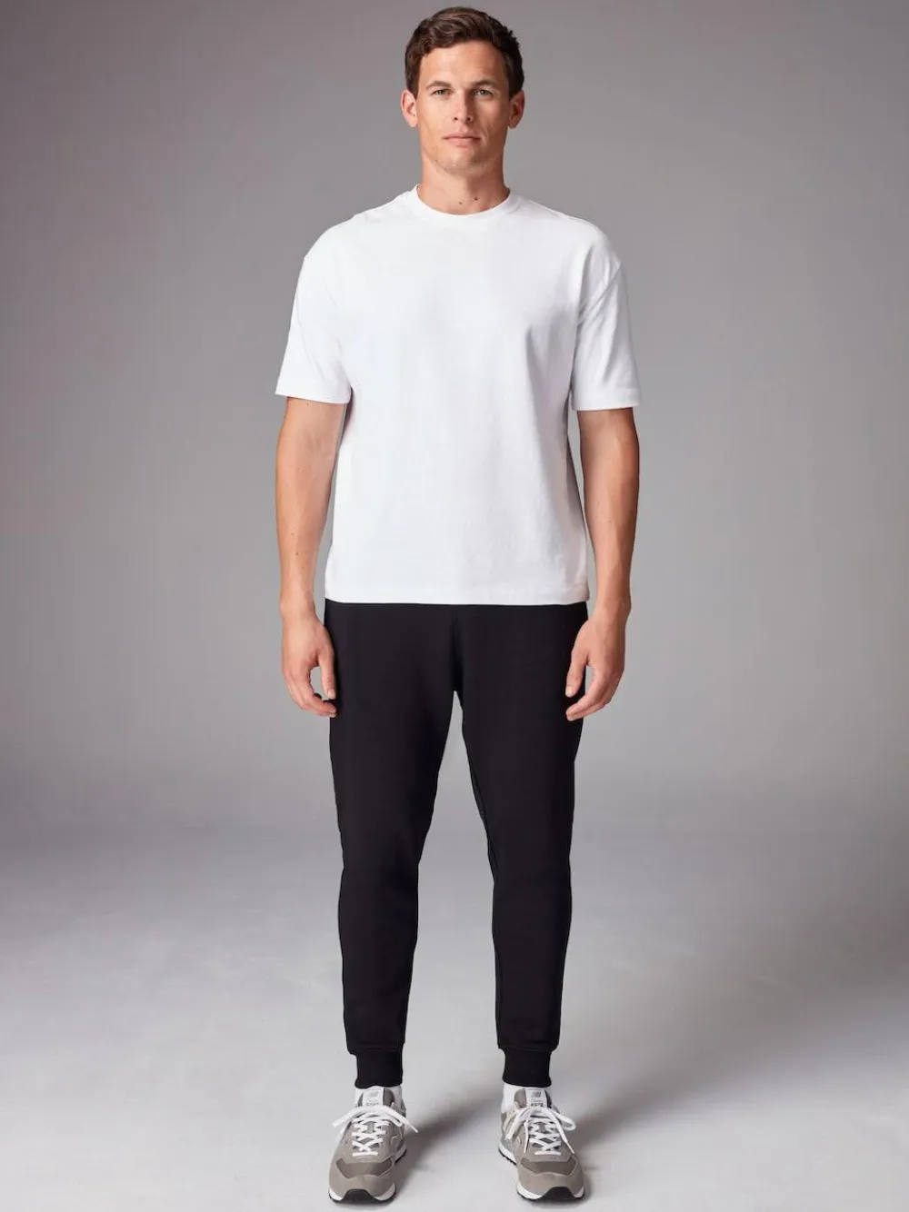 Discount Next Slim Fit Brushback Heavyweight 2 Pack Joggers Black/Navy