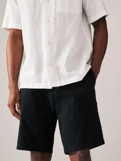 Hot Next Slim Fit Stretch Chino Shorts 2 Pack Black/Navy