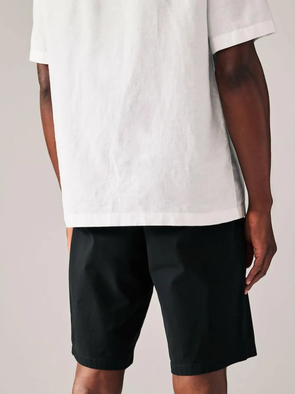 Hot Next Slim Fit Stretch Chino Shorts 2 Pack Black/Navy