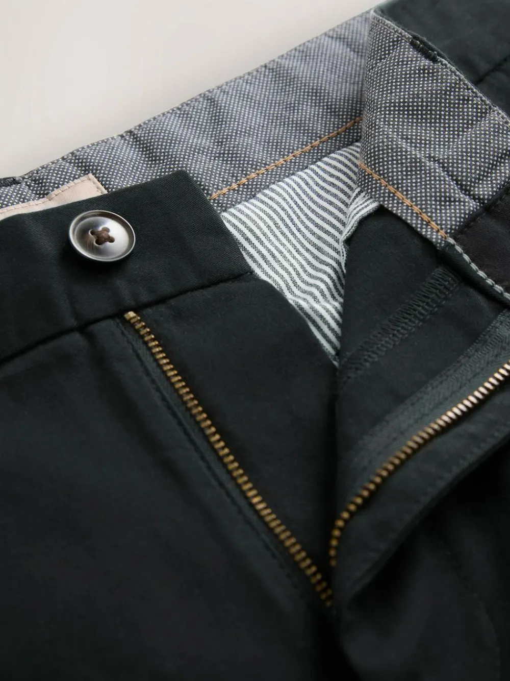 Hot Next Slim Fit Stretch Chino Shorts 2 Pack Black/Navy