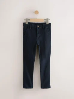 Hot Next Stretch Skinny Chino Trousers 2 Pack (3-17yrs) Black/Navy
